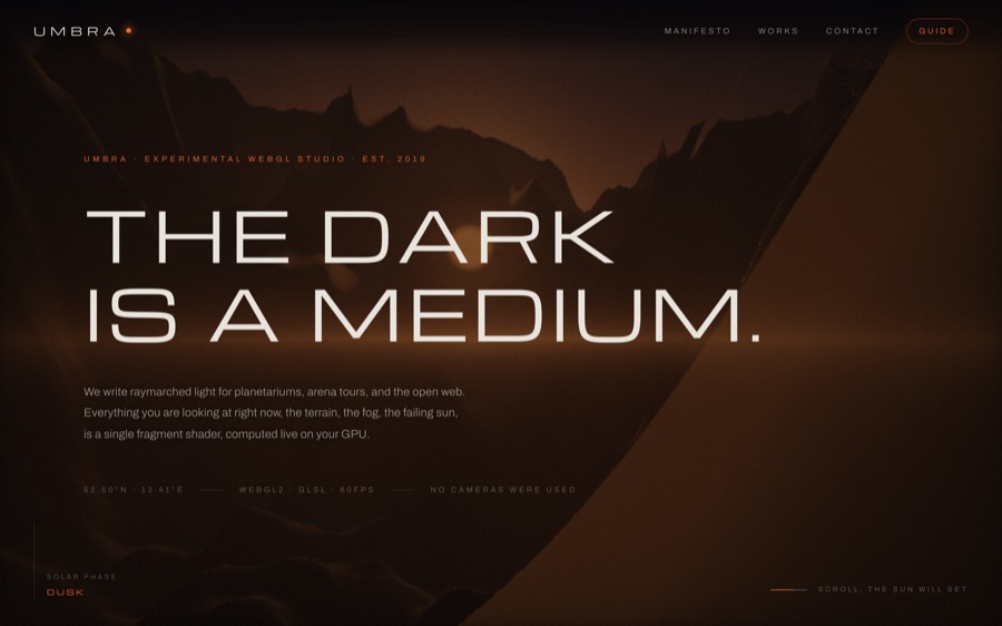 Screenshot of UMBRA