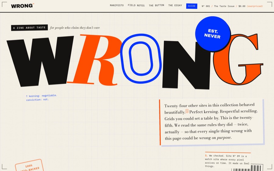 Screenshot of WRONG™